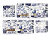 Tokyo Design Studio Flora Japonica Sushi Plate Giftset 4 Piece In White Dinner Sets The Cooks Kitchen 