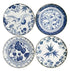 Tokyo Design Studio Flora Japonica Mixed Plate Giftset 4 Piece 16cm In Multi Loose Dinnerware The Cooks Kitchen 