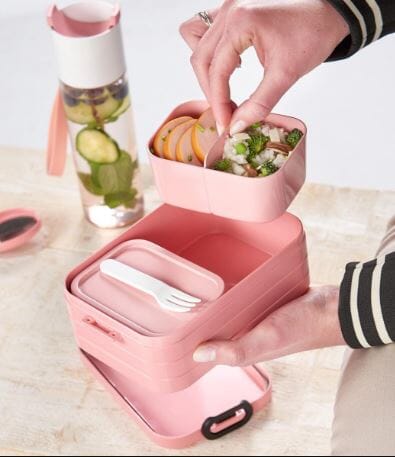 Mepal Bento Box Midi - Pink Lunch Bags The Cooks Kitchen 