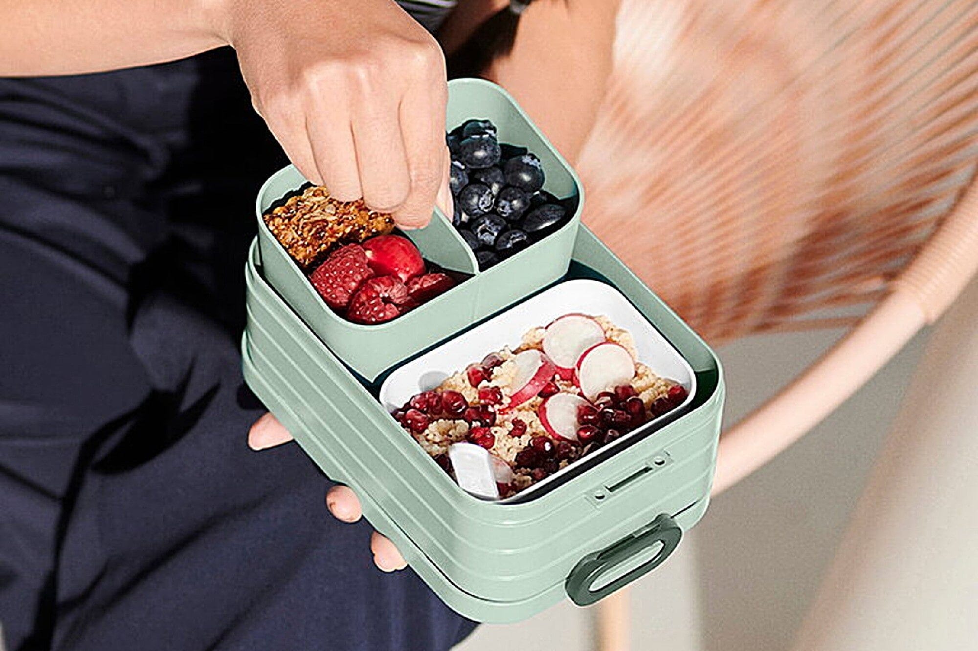 Mepal Bento Box Midi - Sage Lunch Boxes The Cooks Kitchen 