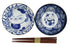 Tokyo Design Studio Neko Bowl 2pc Set With Chopsticks - Swirl Cat
