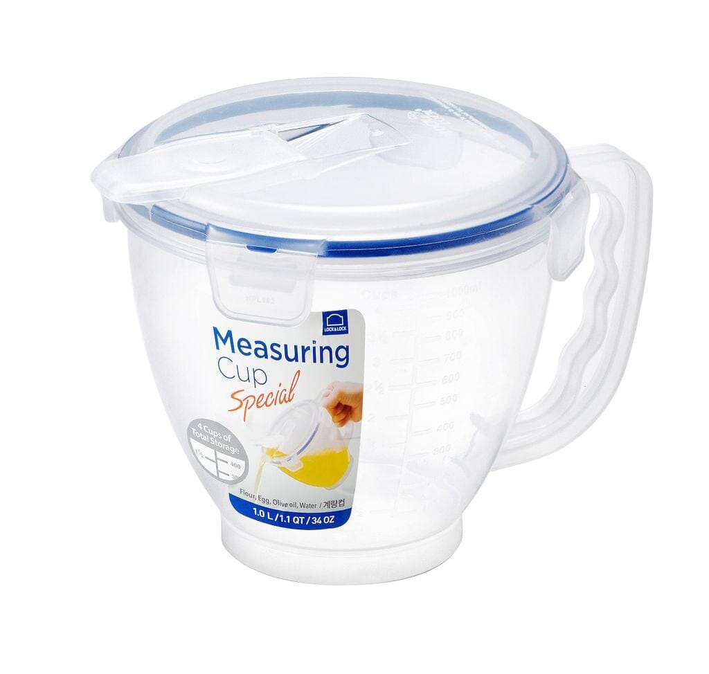 Locknlock Classic Special Measuring Cup W/lid, Flip Cap 1l General Storage The Cooks Kitchen Mandurah 