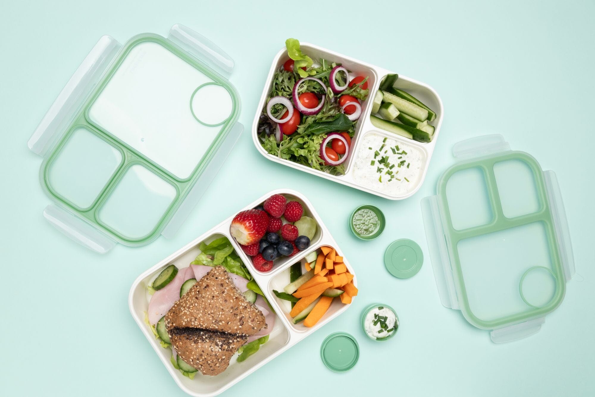 Locknlock To-go Bento Box 1.5l Mint Lunchbox The Cooks Kitchen 
