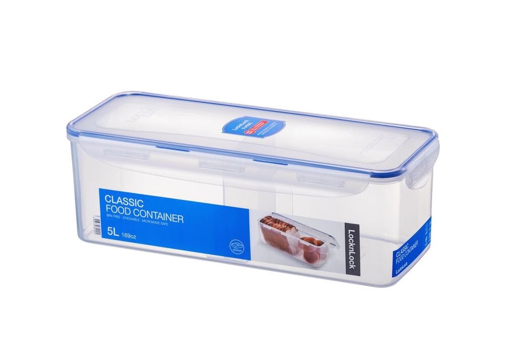 Lock And Lock Rec Tall Classic Rectangular Tall W/divider- 5l Bread & Butter Storage The Cooks Kitchen Mandurah 