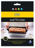 Nostik Reusable Non-stick Loaf Tin Liner Black 35x25x0.1cm Gadgets The Cooks Kitchen 