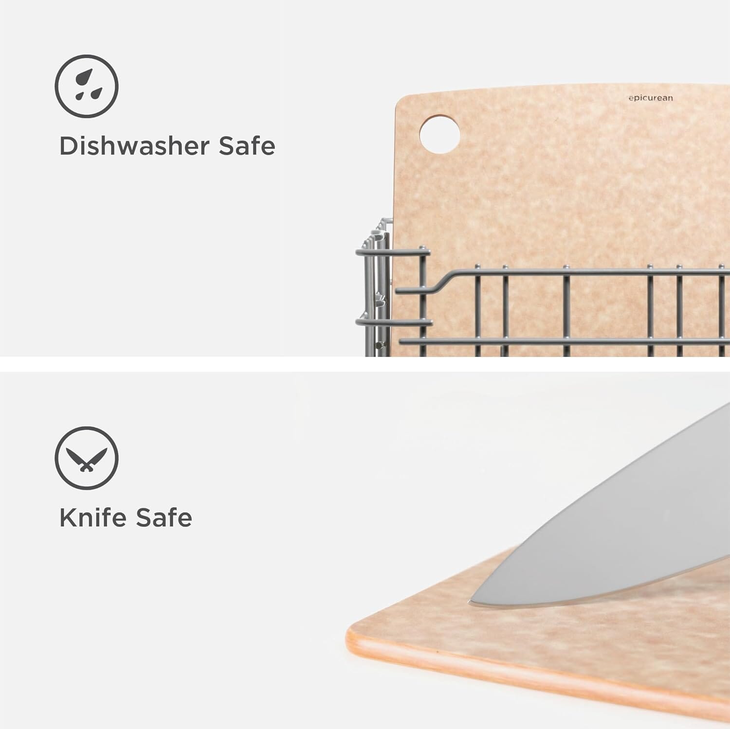 Epicurean Kitchen Series Paper Composite Cutting Board 20x15cm - Natural Chopping Boards & Surface Savers The Cooks Kitchen 