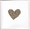 Card - Gold Flowers Heart