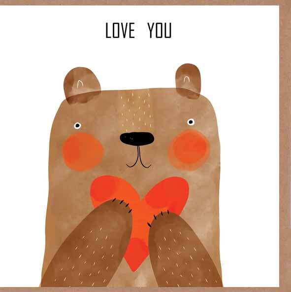 Card - Bear Love You Candles & Oils The Cooks Kitchen 