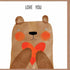 Card - Bear Love You Candles & Oils The Cooks Kitchen 