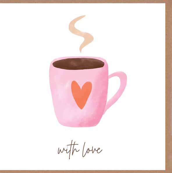 Card - With Love Coffee Cards & Wrapping The Cooks Kitchen 