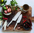 Furi Pro East/west Santoku And Diamond Finger Sharpener 3pc Knife Blocks & Racks The Cooks Kitchen 
