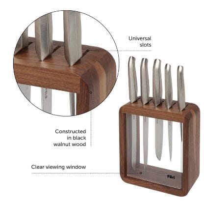 Furi Pro Vault Knife Block Set Of 6 Knife Block Sets The Cooks Kitchen 