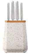 Furi Stone Block5pc Set - Sepia Terrazzo