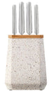Furi Stone Block5pc Set - Sepia Terrazzo Furi The Cooks Kitchen 