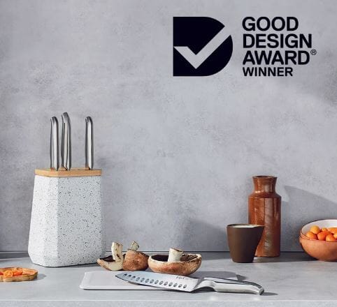 Furi Stone Block5pc Set - Sepia Terrazzo Furi The Cooks Kitchen 