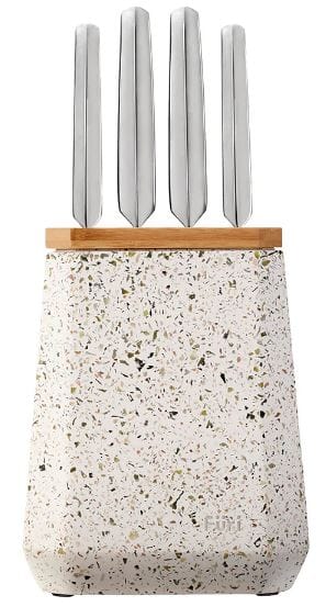 Furi Stone Block 5 Pc Set - Olive Terrazzo Furi The Cooks Kitchen 