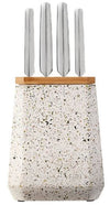 Furi Stone Block 5 Pc Set - Olive Terrazzo