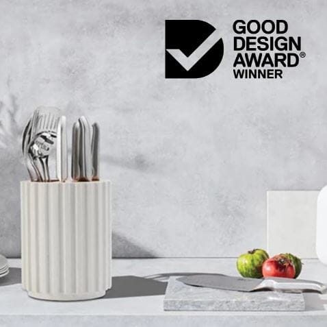 Furi Radial Stone Block 5pc Set - Snow Terrazzo Furi The Cooks Kitchen 