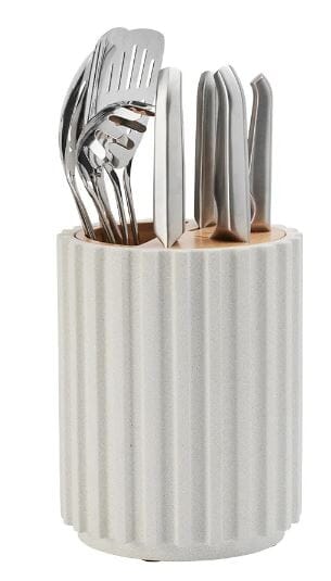 Furi Radial Stone Block 5pc Set - Snow Terrazzo Furi The Cooks Kitchen 