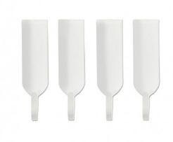 Furi Magnetic Wall Rack Hooks 4pk - White