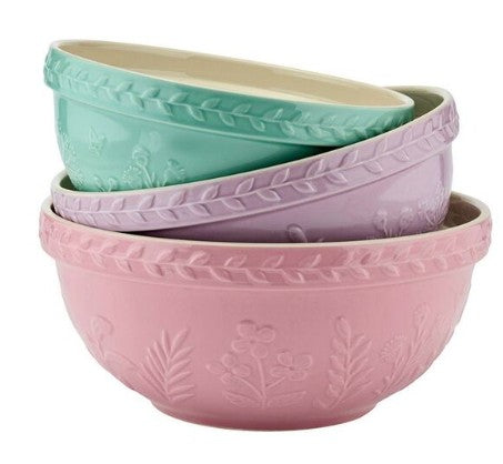 Wiltshire Baking Traditions Mixing Bowl Pastel Multicoloured 3 Pack