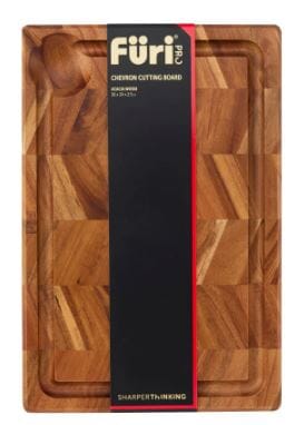 Furi Chevron Cutting Board 36x24x2.5cm Chopping Boards & Surface Savers The Cooks Kitchen 