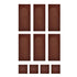 Roberts Chocolate Template Rectangle & Square