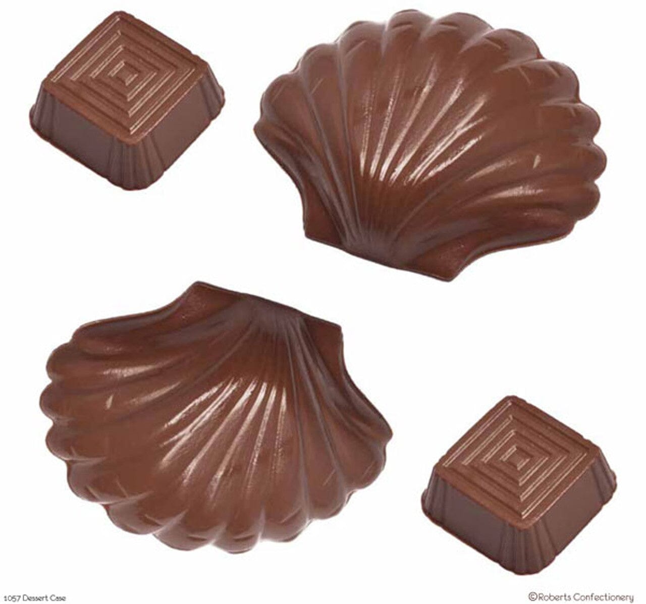 Roberts Mould 57 Dessert Square & Shell Chocolate The Cooks Kitchen 