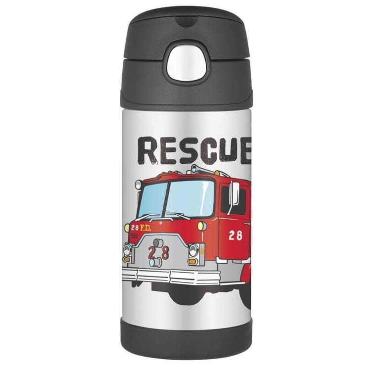 Thermos 355ml Funtainer Bottle - Firetruck Drink Bottles The Cooks Kitchen 