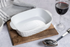 Cuisena Ceramic Baking Dish  White  24cm