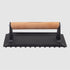 Urban Grill Cast Iron Rectangle Grill Press 20.5x10.5cm Cookware Accessories The Cooks Kitchen 