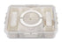 Pizzazz Rectangular 7 Compartment Grazing Box W/ Carry Handles & Food Picks (cream)