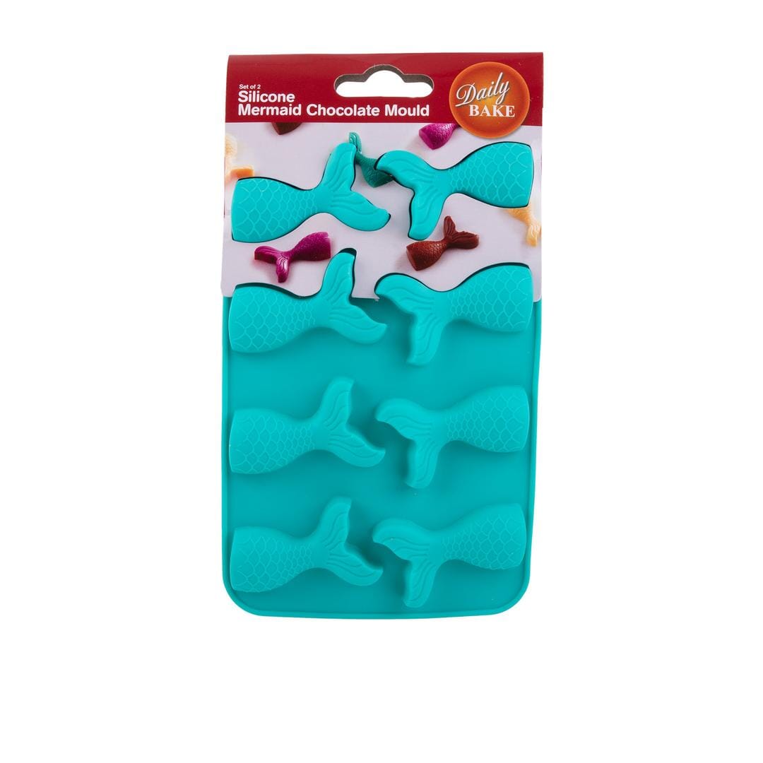 Silicone Mermaid 8 Cup Chocolate Mould - Set Of 2 Silicone Moulds The Cooks Kitchen 