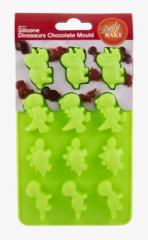 Daily Bake Dinosaur 12 Cup Chocolate Mould Set 2pc Green