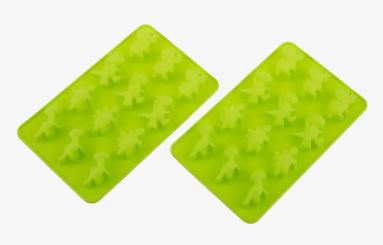 Daily Bake Dinosaur 12 Cup Chocolate Mould Set 2pc Green