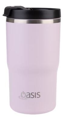 Oasis Ceramic Lined Stainless Steel Double Wall Insulated Travel Mug 480ml - Pink Lemonade Travel Mugs The Cooks Kitchen 