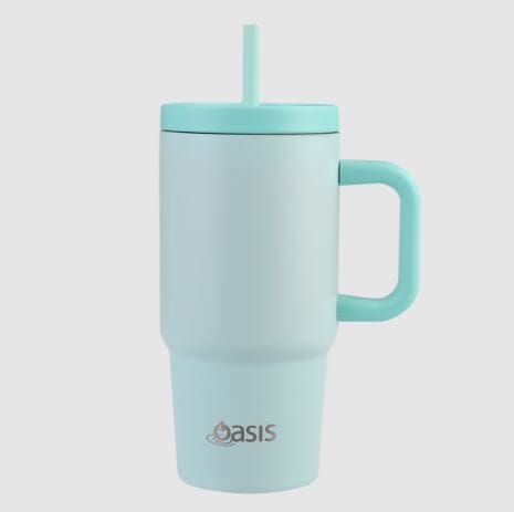 Oasis Stainless Steel Double Wall Insulated "junior Commuter" Travel Tumbler 700ml - Mint Insulated Bottles The Cooks Kitchen 