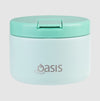 Oasis S/s Double Wall Insulated Food Flask W/ Quick Release Lid 300ml - Mint