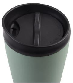 Oasis S/s Double Wall Insulated 'travel Mug' 600ml - Sage