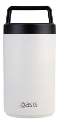 Oasis Stainless Steel Double Wall Insulated Food Flask With Handle 700ml - Alabaster Food Jars & Flasks The Cooks Kitchen 