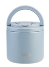 Oasis Double Wall Insulated Food Flask With Quick Release Lid & Spork 500ml - Hazy Blue