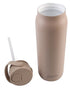 Oasis Ceramic Lined Stainless Steel Double Walled Insulated 'sorrento' Sipper Bottle 900ml - Latte