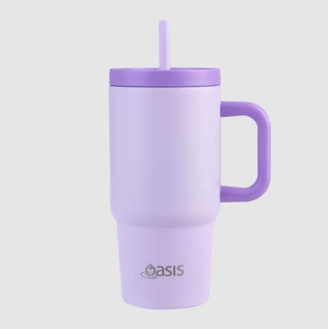 Oasis Stainless Steel Double Wall Insulated "junior Commuter" Travel Tumbler 700ml - Lilac Insulated Bottles The Cooks Kitchen 