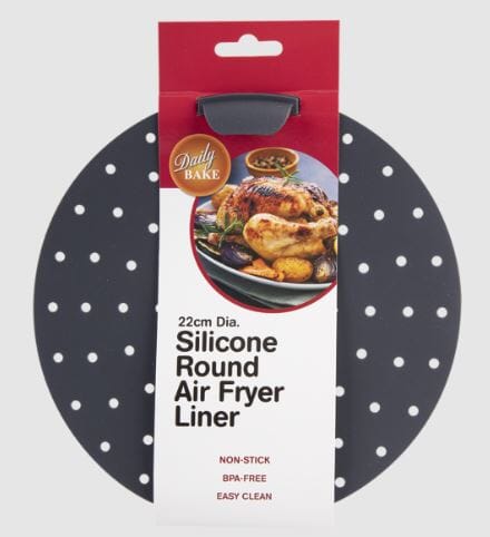Daily Bake Silicone Round Air Fryer Liner 22cm Electric Kitchen Gadgets The Cooks Kitchen 