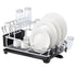 D.line "pinnacle" Aluminium 2 Tier Dish Rack With Draining Board 52x37.5x27cm Dish Racks & Drainers The Cooks Kitchen 
