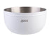 Oasis Stainless Steel Double Wall Salad Bowl With Lid 2.8l - White