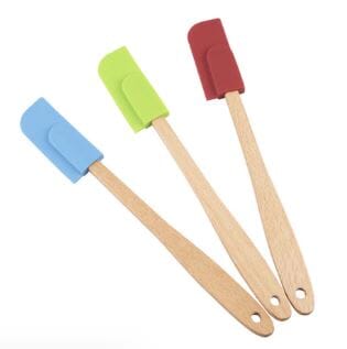 R&m Silicone Mini Spatula W/ Wood Handle Utensils The Cooks Kitchen 