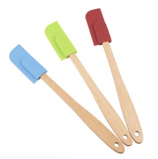 R&m Silicone Mini Spatula With Wood Handle