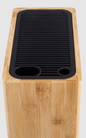 D.line Rectangle Universal Knife Block - Bamboo Knife Storage The Cooks Kitchen Mandurah 