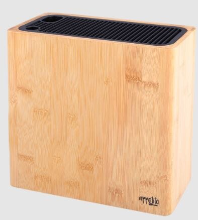 D.line Rectangle Universal Knife Block - Bamboo Knife Storage The Cooks Kitchen Mandurah 